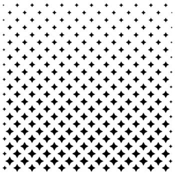 trama de semitonos negro estrella diamante antecedentes en blanco. moderno resumen geométrico textura con punteado degradado efecto para decoración, póster, invitación, digital Arte y diseño. vector