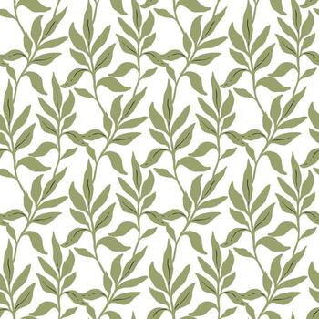 verdor sin costura modelo para superficie diseño vector