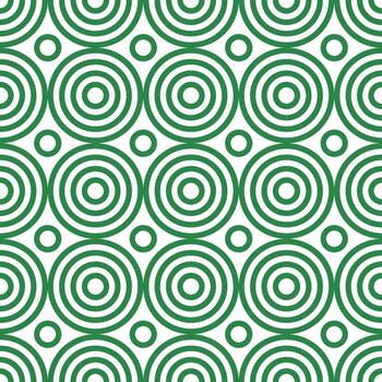Geometric Circles Abstract Seamless Pattern vector