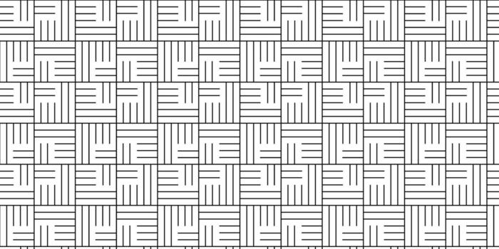 Abstract Seamless Pattern with Basket Weave Lines vector