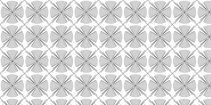 Abstract Geometric Pattern Design with Radial Lines and Circles vector