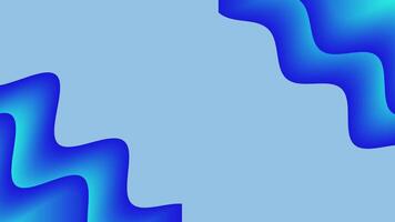 abstrakt animerad bakgrund med strömmande blå lutning flytande former. sömlös slinga med kopia Plats. video