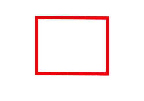 Red Frame Border, Minimalist Design, Geometric Shape, Abstract Background vector