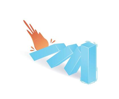 Resilience of working the business continuity concept isometric style vector