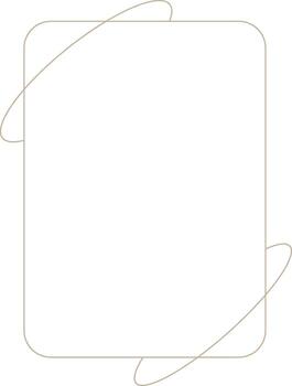 A square frame with a circle in the middle vector