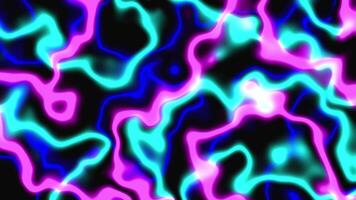 lysande abstrakt neon flytande virvlande slät Loopable bakgrund video