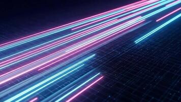 abstrakt data strömma med lysande rader trogen bakgrund video