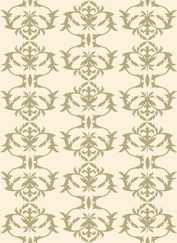 Rococo Wallpaper Pattern vector