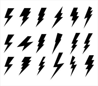 Dynamic lightning bolts pattern, perfect for electrifying backgrounds or adding a jolt to your designs now vector
