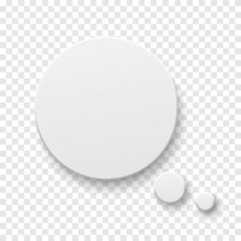 white blank paper speech bubble on background. Round shape. Template for your design. vector