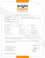 Simple Proof of Donation Foundation Invoice template