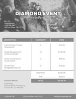 Monochrome Event Organizer Invoice template