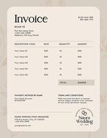 Wedding Event Organizer Invoice Template