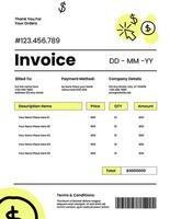 White Invoice for Online Shopping Template