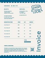 Online Shopping Invoice Template