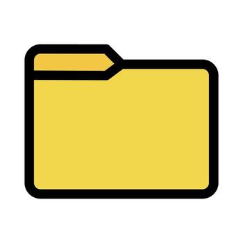 Folders. Folder, isolated in flat design. illustration vector