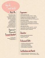 Organized and Resourceful Personal Assistant Resume template