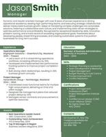 Manager Resume template