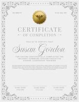 Incident Command System Certificate Template Vertical Version