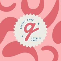 Bakery Loyalty Card Template Square Version