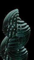 resumen espiral estructura con oscuro antecedentes video