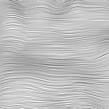 Texture Wave Stripe Background. Grunge Lined Textured Pattern. vector