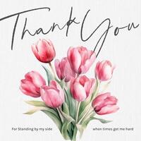Thank You Card for Friends and Family Template