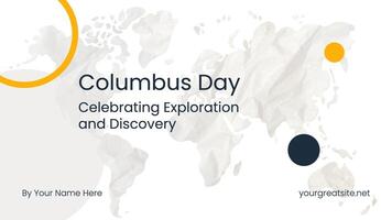 Columbus Day presentation template