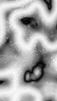 Abstract grayscale swirls and specks. A digital art creation showcasing fluid forms and ethereal particles video