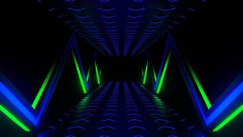 verde e azul velozes futurista abstrato comovente fundo vj ciclo dentro 4k video