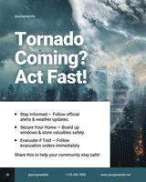 simple tornado praparedness instagram post template