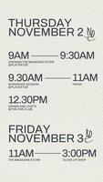 rundown event social media story template