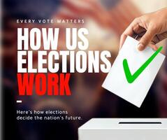 How US Election Work Facebook Post template