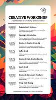 Simple Illustration Creative Workshop Rundown Instagram Story template