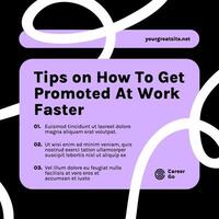 Black Career Tips LinkedIn Post template
