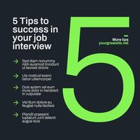 Career Tips LinkedIn Post template