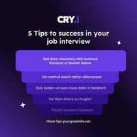 Career Tips for LinkedIn Post template