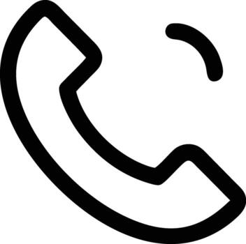 Ringing Phone Icon Illustrating Communication and Availability on White Background vector