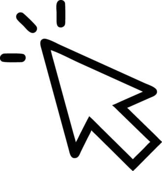 Clean and Modern Mouse Pointer Graphic Illustration vector