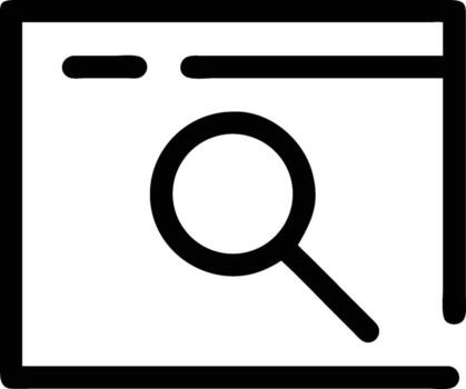 Search Engine Optimization A Simple Illustration of an Online Browser Search vector