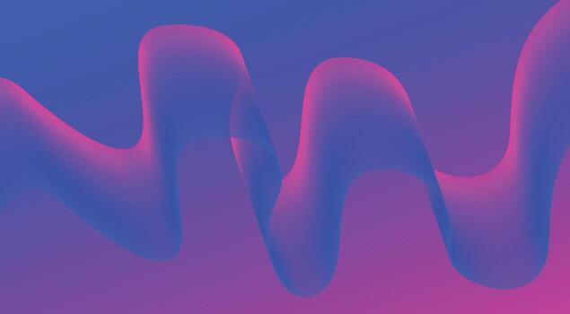 Colorful abstract wave design vector