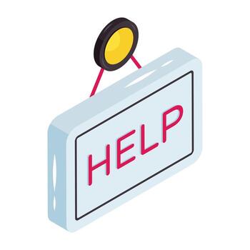 Help sign icon graphic vector