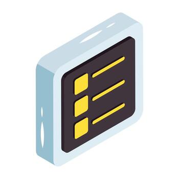 prima descargar plano icono de Lista de Verificación vector