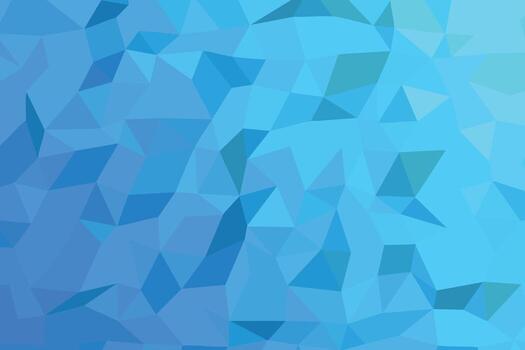 Abstract low poly geometric gradient background with blue and teal tones vector