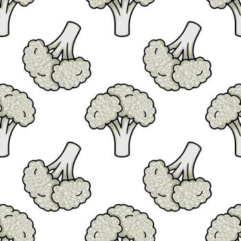 Broccoli pattern illustration vector