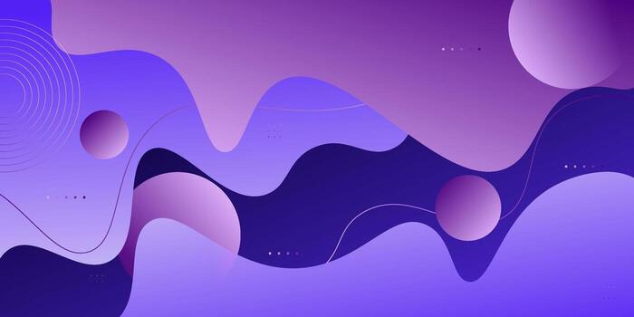 Purple wave background with simple shapes and line patterns. Simple purple wave design. Modern geometric shape concept. eps10 vector