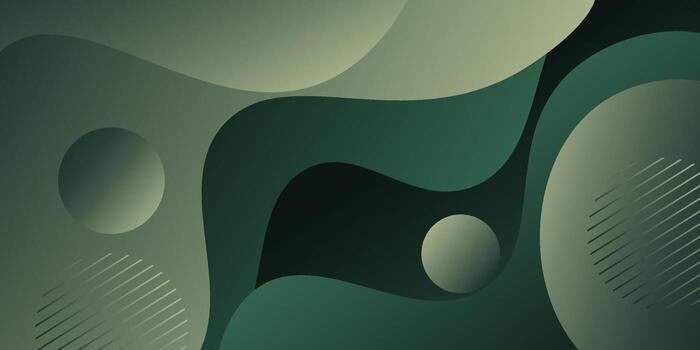 Abstract dark green fluid wave pattern background. Background design with simple shapes. EPS10. vector