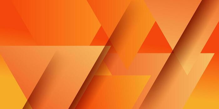 Abstract orange dynamic background with trendy overlapping triangles. eps10 vector
