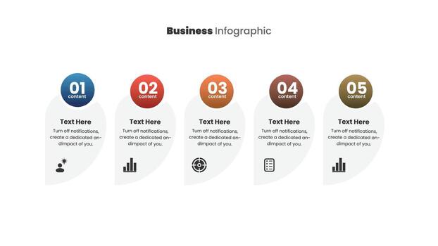 elegante formas negocio infografía modelo para datos presentación y reporte vector