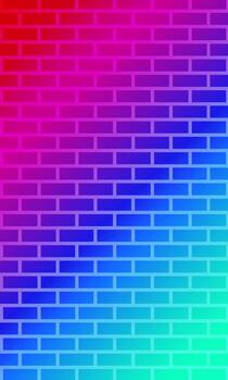 Modern Gradient Brick Wall Texture Design for Digital Background vector